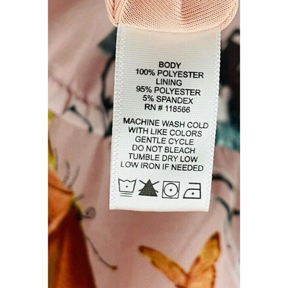 LaBellum Hillary Scott Maxi Dress XL Butterfly Cottagecore Floral Riffle Chiffon - Picture 6 of 9